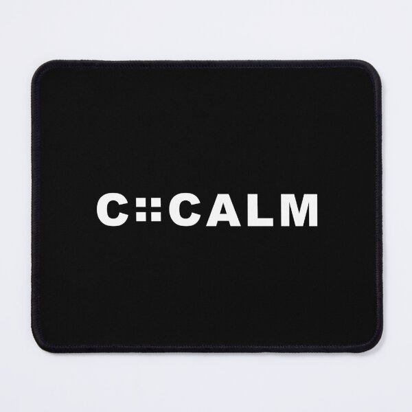Item preview, CALM– Black & White Streetwear Typography designed and sold by ColorNestStudio.