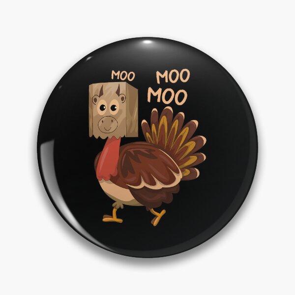 Item preview, Funny Cow Day Holiday Thanksgiving Festive Moo Turkey 90s designed and sold by rebeccathanuos.