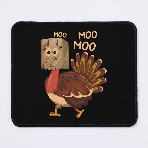 Item preview, Funny Cow Day Holiday Thanksgiving Festive Moo Turkey 90s designed and sold by rebeccathanuos.