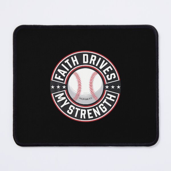 Item preview, Faith Drives My Strength Baseball Christian designed and sold by TaraAnnie.