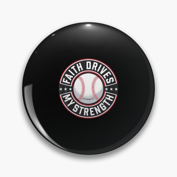 Item preview, Faith Drives My Strength Baseball Christian designed and sold by TaraAnnie.