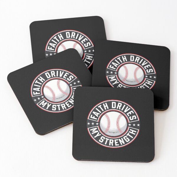 Item preview, Faith Drives My Strength Baseball Christian designed and sold by TaraAnnie.