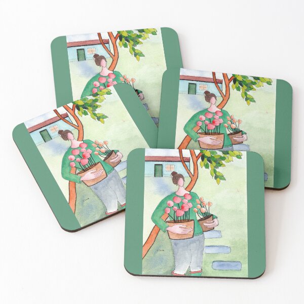 Item preview, woman and garden designed and sold by vivianyuan_art.