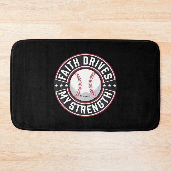 Item preview, Faith Drives My Strength Baseball Christian designed and sold by TaraAnnie.