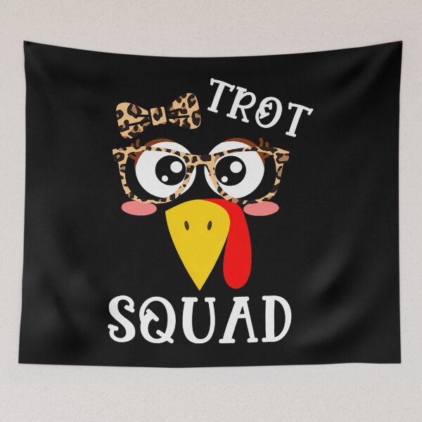 Item preview, Thanksgiving Happy Cute Gobble Squad Fall 80s Trot designed and sold by CalvinVanAuken.