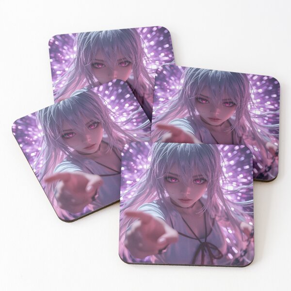 Item preview, Cinematic Anime Girl – Neon Realism Portrait designed and sold by AMPrintsArt.