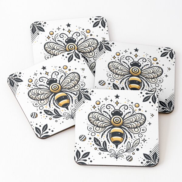 Item preview, Boho Celestial Honey Bee Aesthetic Illustration designed and sold by BigBlueArt.