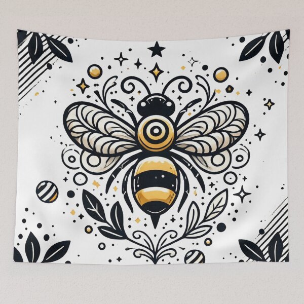 Item preview, Boho Celestial Honey Bee Aesthetic Illustration designed and sold by BigBlueArt.