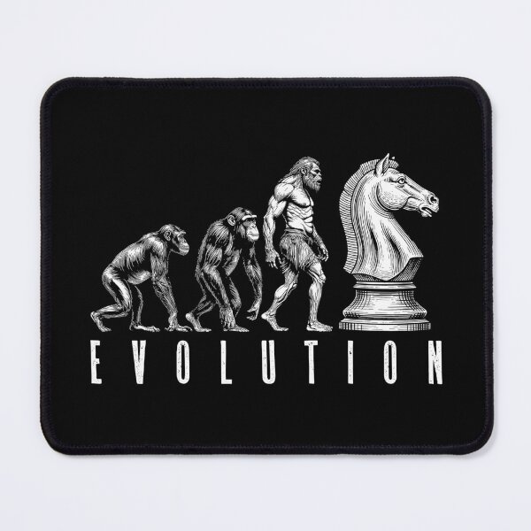 Item preview, Chess Player Evolution Funny Ape Neanderthal Caveman Knight designed and sold by GrandeDuc.
