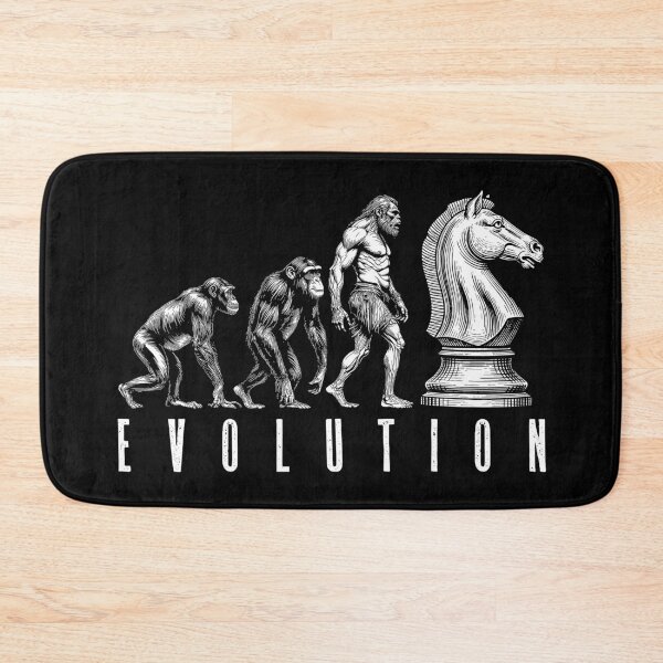Item preview, Chess Player Evolution Funny Ape Neanderthal Caveman Knight designed and sold by GrandeDuc.