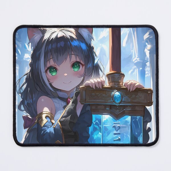 Item preview, Kyaru Princess Connect Game Anime Girl Waifu Magic Fantasy Temple Blue designed and sold by HumbertoValveno.