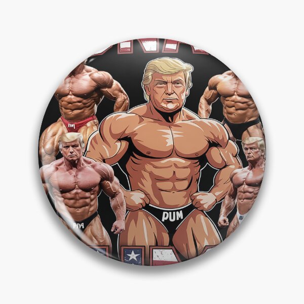 Item preview, Donald Pump Gym Collage Photo Meme Funny designed and sold by AvagondaMind.