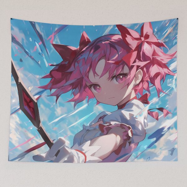 Item preview, Madoka Kaname Magia Record Anime Girl Waifu Magical Pink Hero Fantasy designed and sold by HumbertoValveno.