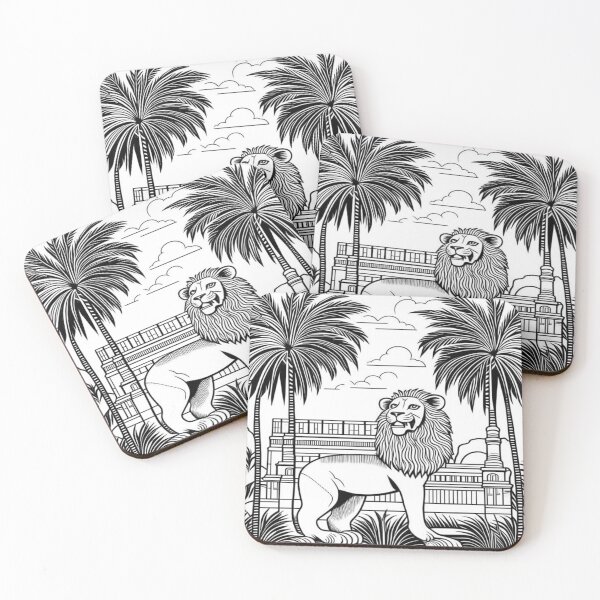 Item preview, Lion of Babylon, palm tree, Mesopotamia designed and sold by Redbdon.