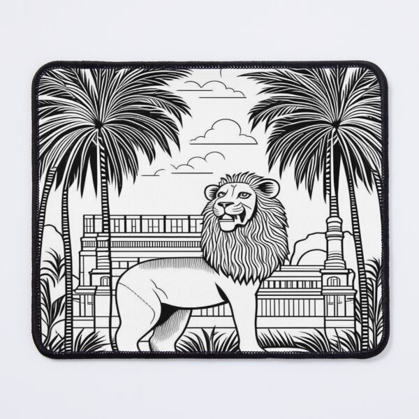 Item preview, Lion of Babylon, palm tree, Mesopotamia designed and sold by Redbdon.