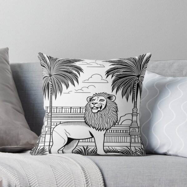 Item preview, Lion of Babylon, palm tree, Mesopotamia designed and sold by Redbdon.