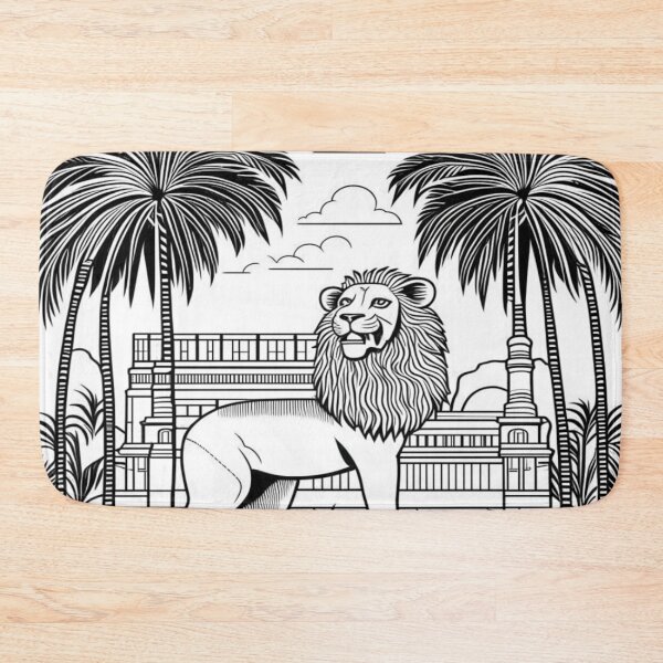Item preview, Lion of Babylon, palm tree, Mesopotamia designed and sold by Redbdon.