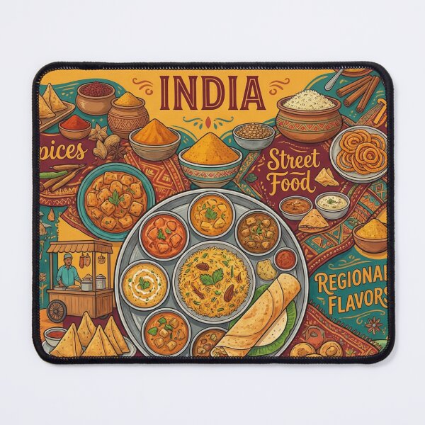 Item preview, Culinary Mosaic of India designed and sold by Atlas and Aesthetic.