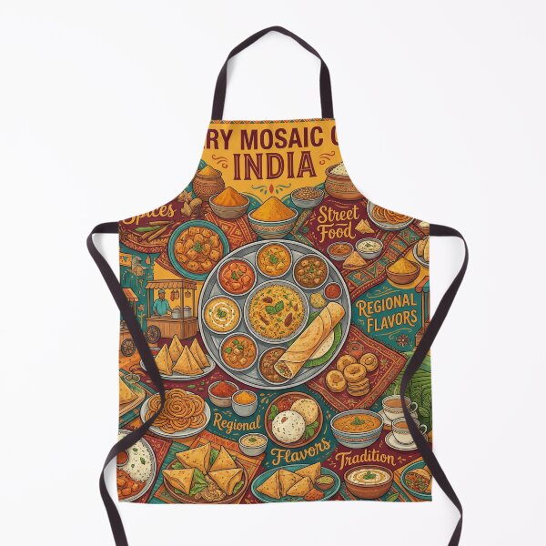 Item preview, Culinary Mosaic of India designed and sold by Atlas and Aesthetic.