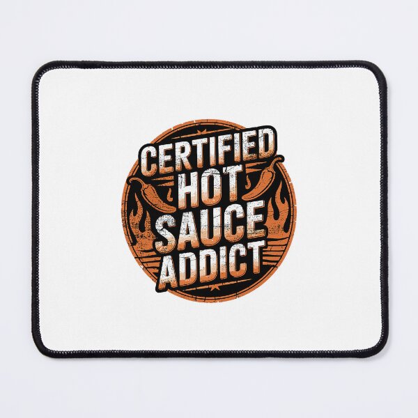 Item preview, Certified Hot Sauce Addict Spicy Fiery Bold Statement designed and sold by ImeldaSparks.