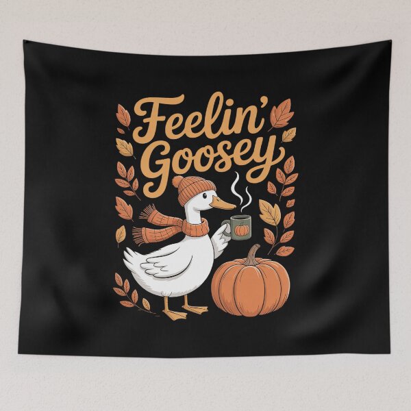 Item preview, Feelin' Goosey Cozy Goose Autumn Falling designed and sold by SnackPAC.