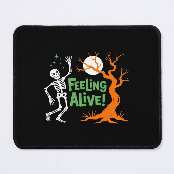Item preview, Feeling Alive Skeleton Halloween Moon designed and sold by SnackPAC.