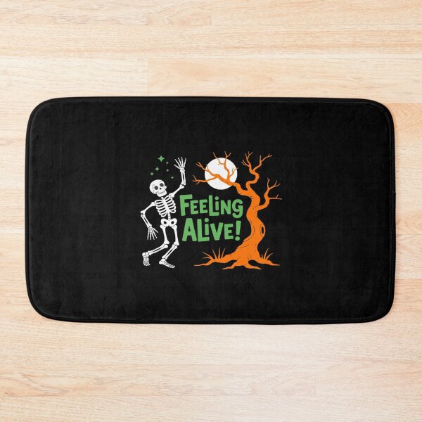 Item preview, Feeling Alive Skeleton Halloween Moon designed and sold by SnackPAC.