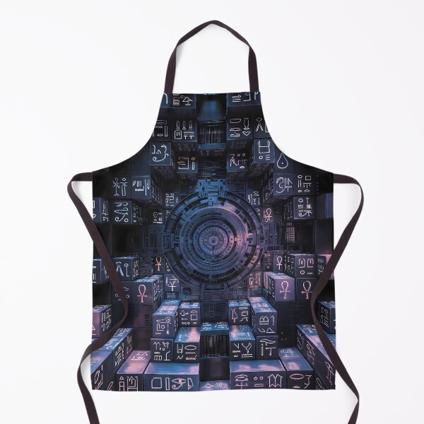 Item preview, 3D Perspectives, Cyberpunk Egyptian Hieroglyphics, Symmetrical Textures (image size 8320x12480) designed and sold by Digital-Davinci.