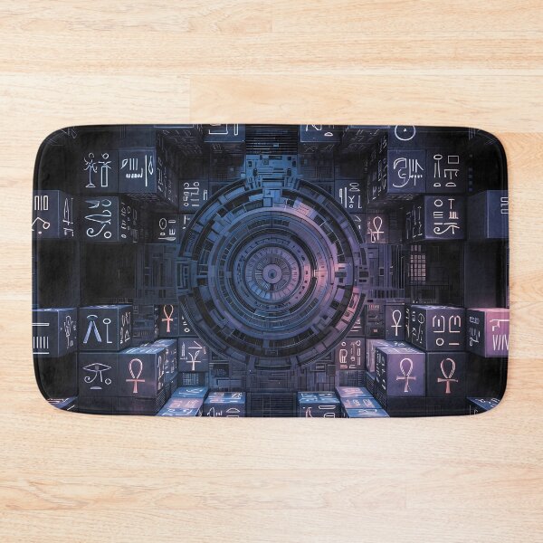 Item preview, 3D Perspectives, Cyberpunk Egyptian Hieroglyphics, Symmetrical Textures (image size 8320x12480) designed and sold by Digital-Davinci.