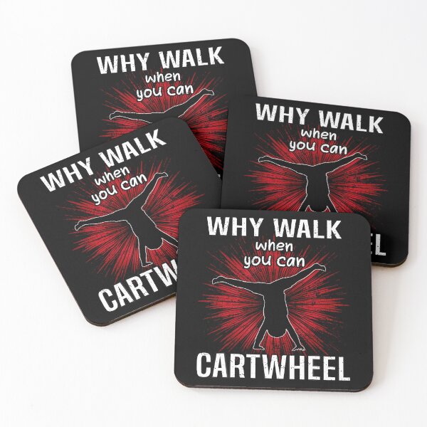 Item preview, Why Walk When You Can Cartwheel Gymnast Boy Toddler designed and sold by ElaineEsther.