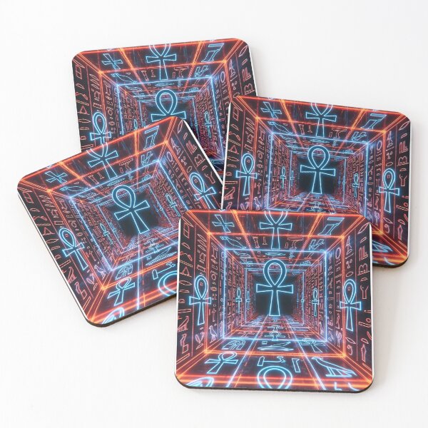 Item preview, 3D Perspectives, Cyberpunk Egyptian Hieroglyphics, Symmetrical Textures (image size 8320x12480) designed and sold by Digital-Davinci.