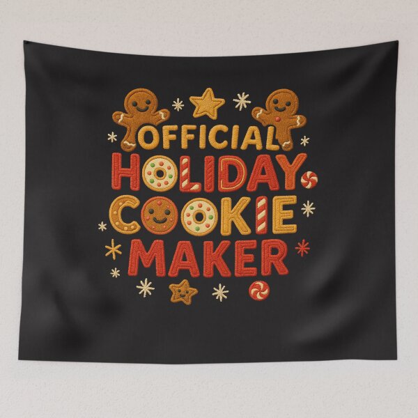 Item preview, Official Holiday Cookie Maker Embroidery designed and sold by JerdbordinShop.