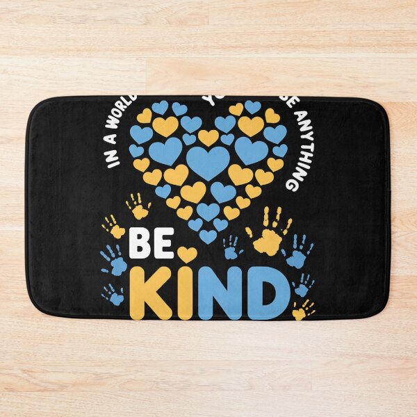 Item preview, Down Syndrome Awareness Be Kind Ribbon Heart Women Girl Kids designed and sold by AvagondaMind.