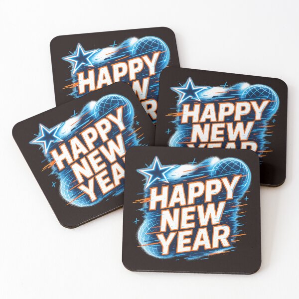 Item preview, Neon Glitch New Year — Retro-Futuristic Youth Design designed and sold by Tadeusz1.