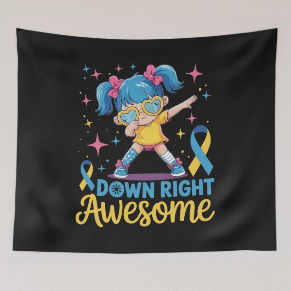 Item preview, Down Syndrome Awareness Day Down Right Awesome Girls Women designed and sold by AvagondaMind.
