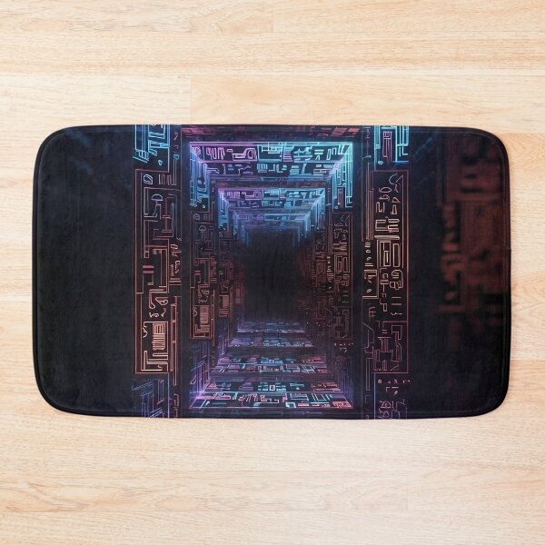 Item preview, 3D Perspectives, Cyberpunk Egyptian Hieroglyphics, Symmetrical Textures (image size 8320x12480) designed and sold by Digital-Davinci.