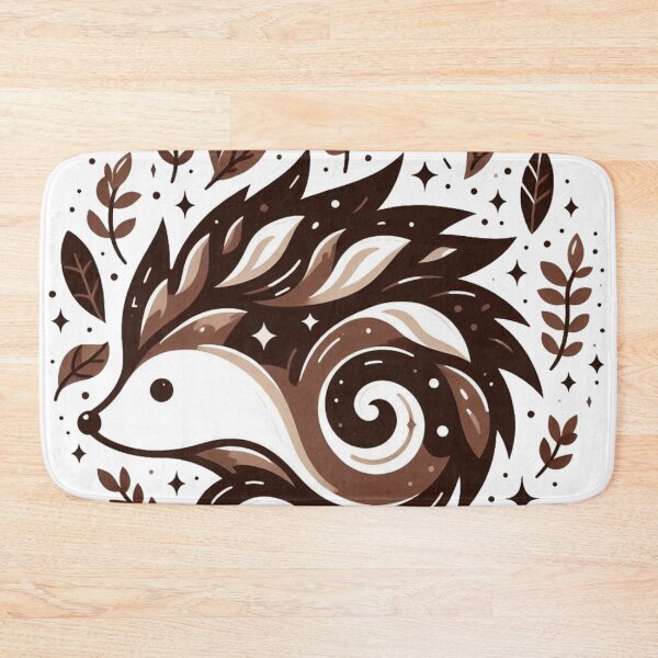 Item preview, Cute Boho Autumn Hedgehog Woodland Illustration designed and sold by BigBlueArt.