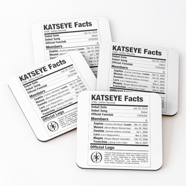 Item preview, Vintage Katseye Nutritional Facts designed and sold by nicholaswaldrop.