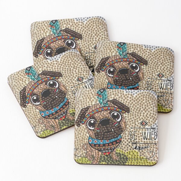 Item preview, Cute Boho Dog – Adventure Spirit designed and sold by DuMaxArt.
