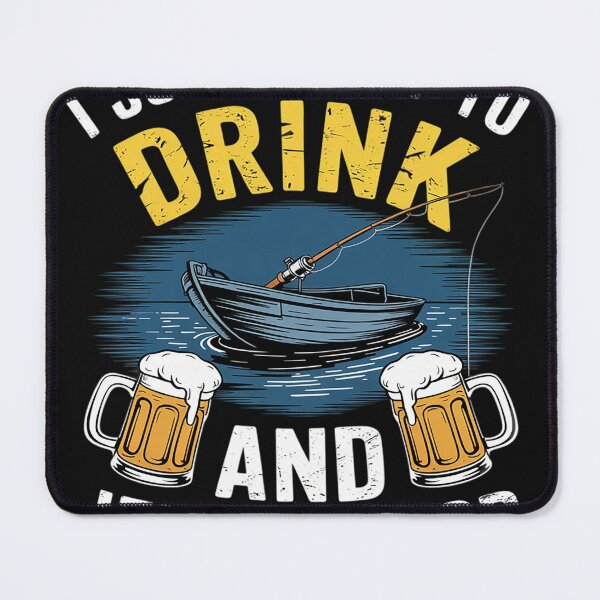 Item preview, Drink Beer And Jerk My Rod Fishing Drinking Fisherman Angler designed and sold by AvagondaMind.