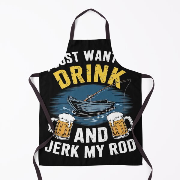 Item preview, Drink Beer And Jerk My Rod Fishing Drinking Fisherman Angler designed and sold by AvagondaMind.