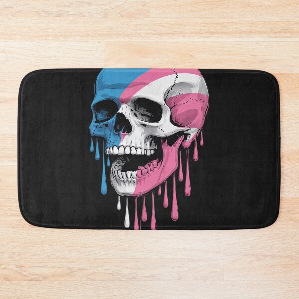 Item preview, Dripping Transgender Pride Skull Trans designed and sold by AvagondaMind.