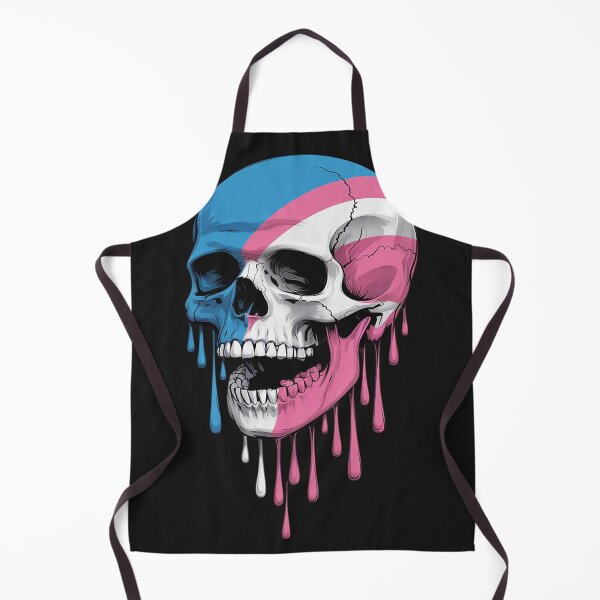 Item preview, Dripping Transgender Pride Skull Trans designed and sold by AvagondaMind.