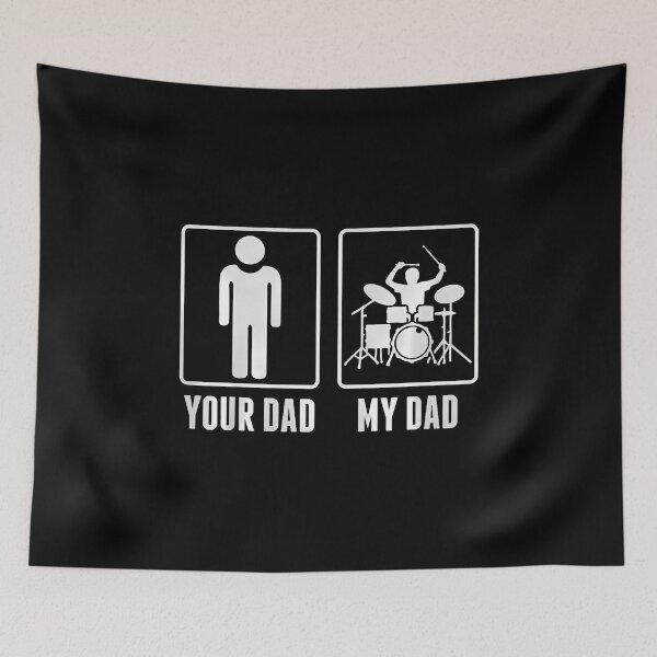Item preview, Drummer Drums Your Dad My Dad Tshirt designed and sold by JuanitaJulia.