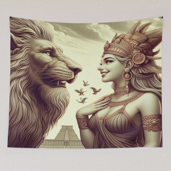 Item preview, Ishtar (Inanna), goddess of love, war, fertility and life, Lion of Babylon, Mesopotamia, ancient civilization, cradle of civilization designed and sold by Redbdon.