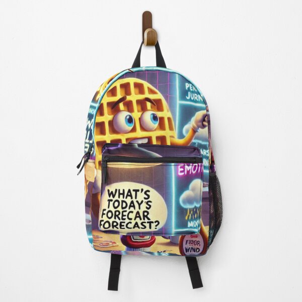 Item preview, Emotional Weather Report – Funny Waffle Forecast Meme Art designed and sold by ComedyInkFactor.