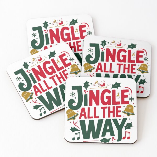 Item preview, Jingle All the Way – Classic Christmas Song Quote Design designed and sold by MAZDZINE.