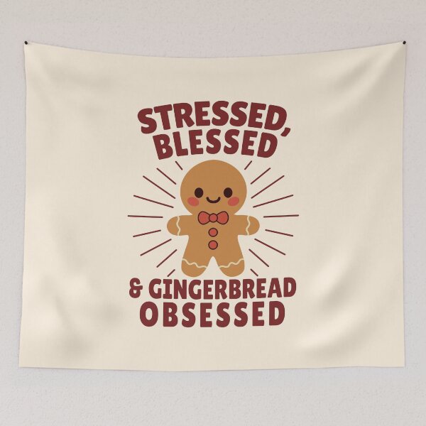 Item preview, Gingerbread Obsessed – Retro Christmas Pun Shirt designed and sold by Kewessthetic.
