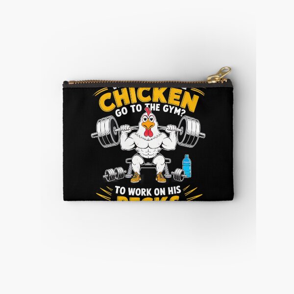 Item preview, Why Did The Chicken Go To The Gym To Work On His Pecks designed and sold by DonnieSandra.