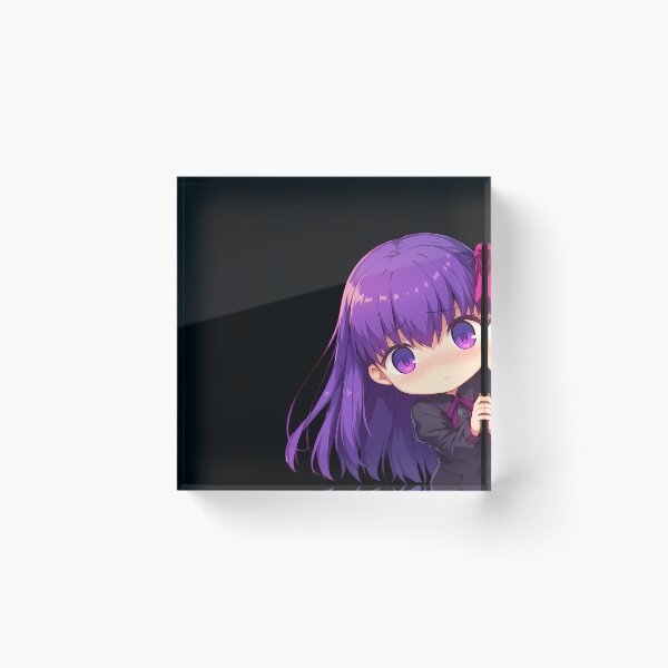 Item preview, Sakura Matou Fate Stay Night Anime Girl Chibi Kawaii Peeker designed and sold by HumbertoValveno.
